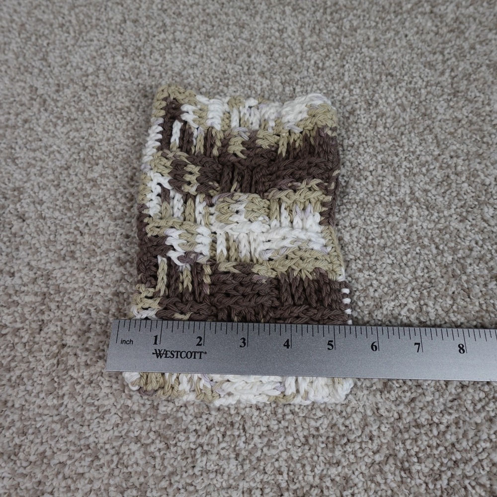 Handmade Crochet Reusable Mop Cover Earth Tone Basketweave for Swiffer Sweeper‎ - Picture 5 of 5